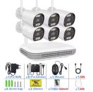 Kabelloses CCTV WiFi-Kamera-Kit mit 1TB Festplatte